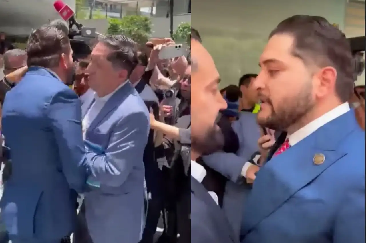 DIPUTADOS DEL PRI Y MORENA SE ENFRENTAN EMPUJONES E INSULTOS EN EL SENADO