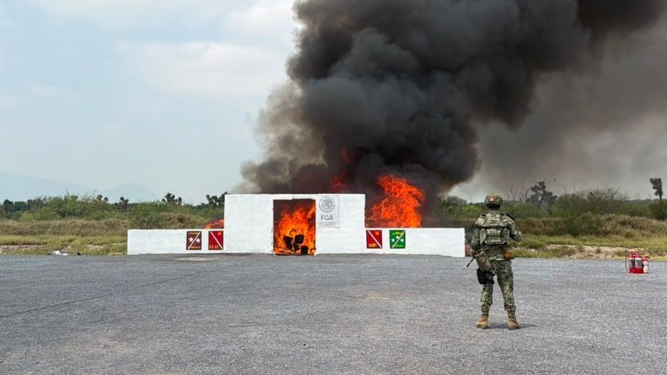 DESTRUYEN AUTORIDADES 3.4 TONELADAS DE NARCÓTICOS EN NUEVO LEÓN